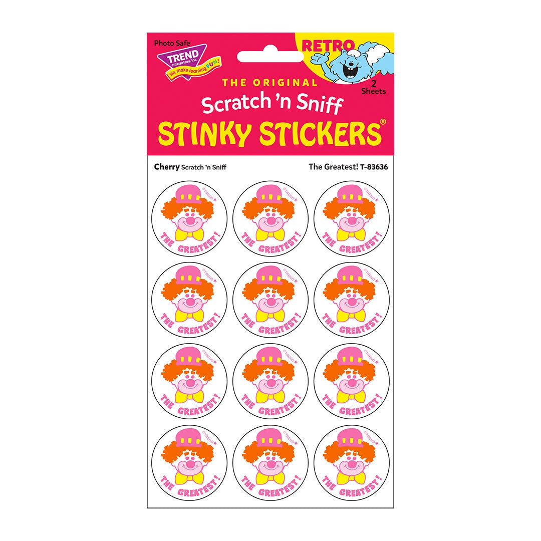 Scratch 'n Sniff Stinky Stickers The Greatest Cherry