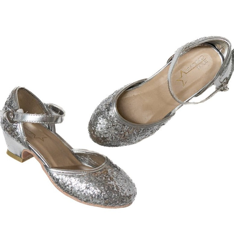 A Leading Role Premium Silver Sparkle Heels