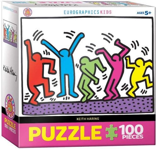 Dancing by Keith Haring 100 Piece Puzzle