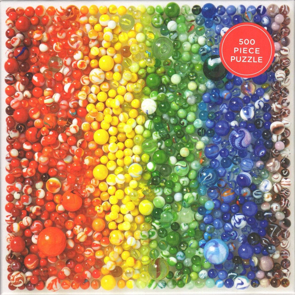 Rainbow Marbles 500 Piece Puzzle