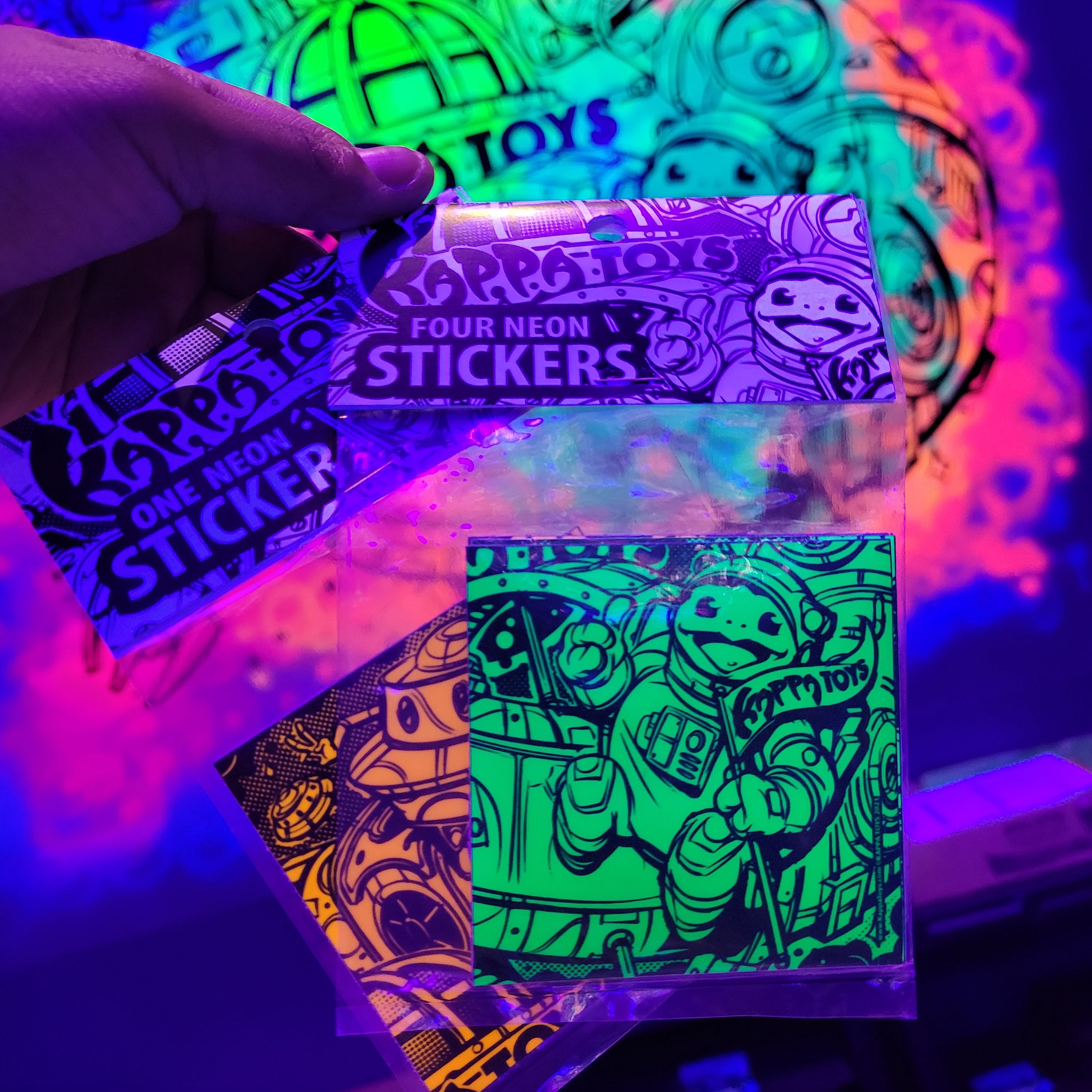 Kappa Toys Neon Stickers - 1 Pack