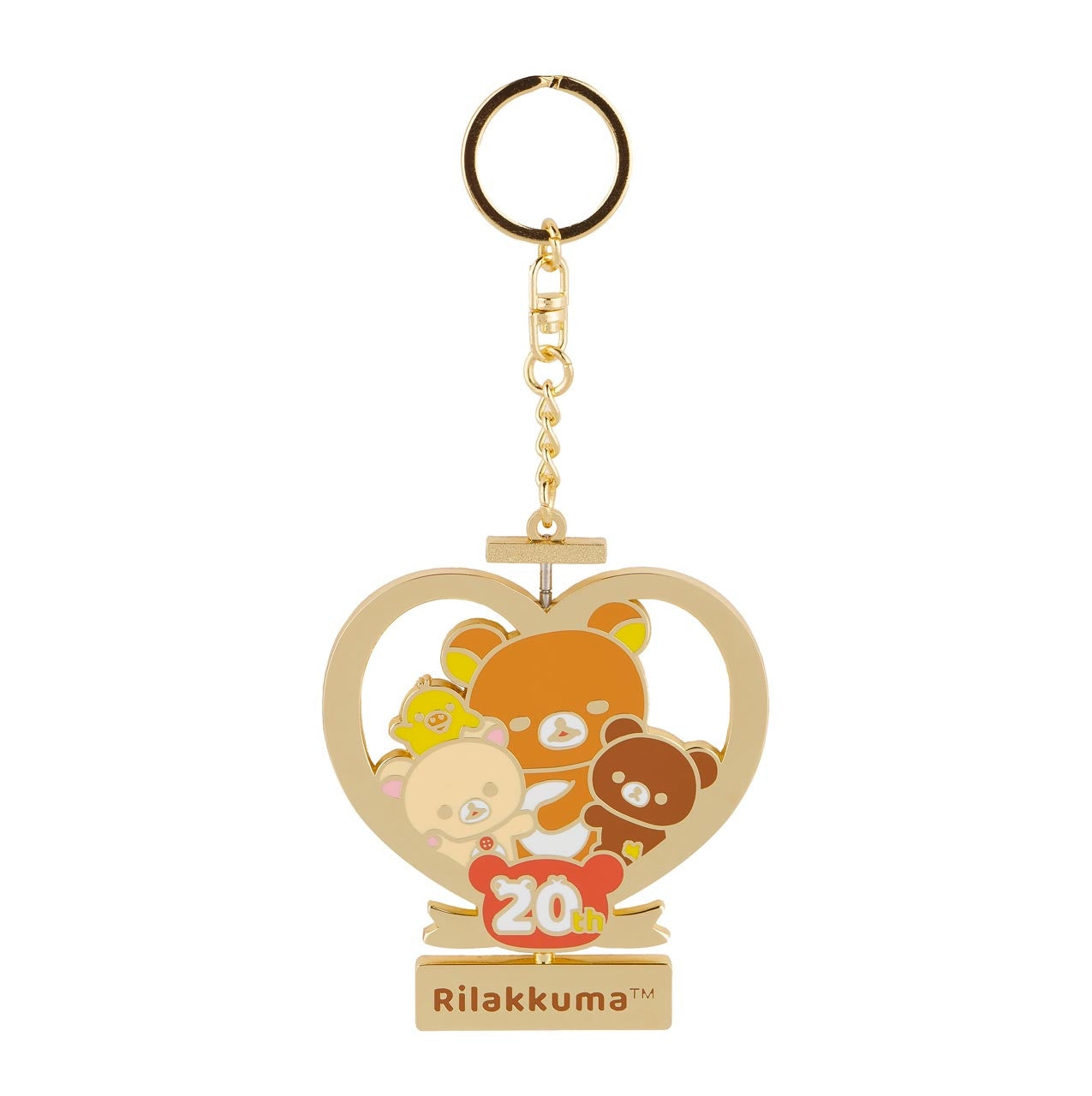 Rilakkuma 20th Anniversary Keychain 3 in Floating Metal Keychain