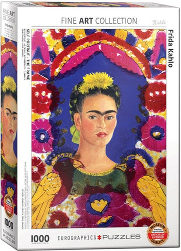 Self Portrait, The Frame by Frida Kahlo 1000 Piece Puzzle