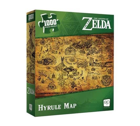 The Legend of Zelda Hyrule Map 1000 Piece Puzzle