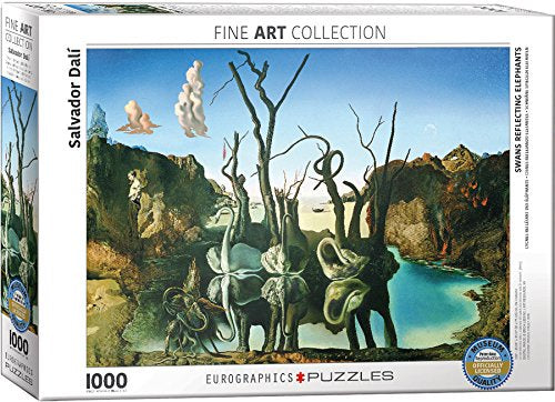 Swans Reflecting Elephants by Salvador Dalí 1000 Piece Puzzle