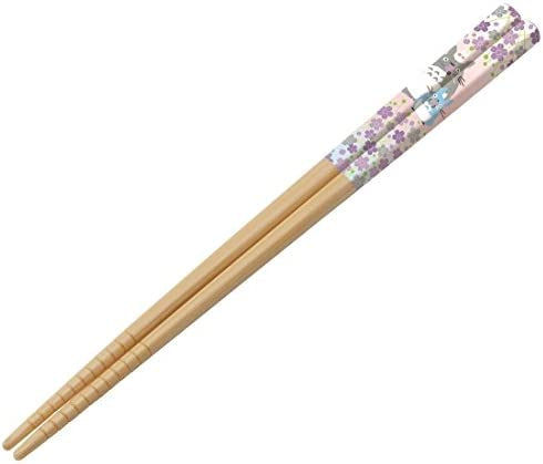 Totoro with Flowers Bamboo Chopsticks