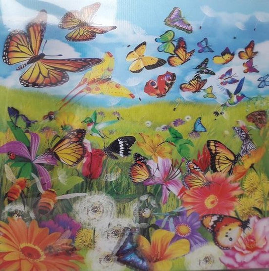 Card Butter Flutter 3D Butterfly LiveLife Greeting Card