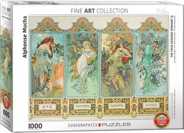 The Four Seasons by Alphonse Mucha 1000 Piece Puzzle