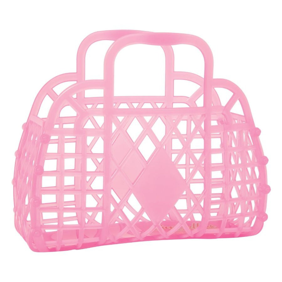 SunJellies Retro Basket Mini Neon Pink