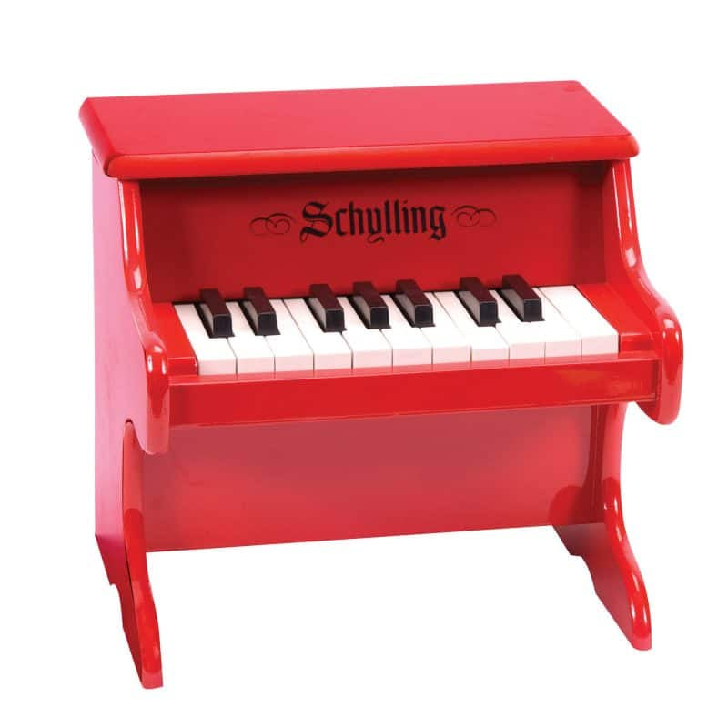 Mini Wooden Red Piano