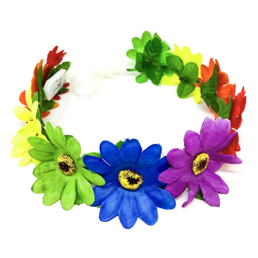 Flower Crown Rainbow LED Halo