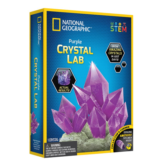 National Geographic Purple Crystal Growing Lab Kit