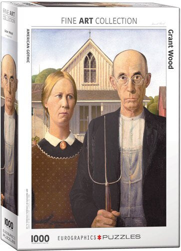 American Gothic by Grant Wood 1000 Piece Puzzle