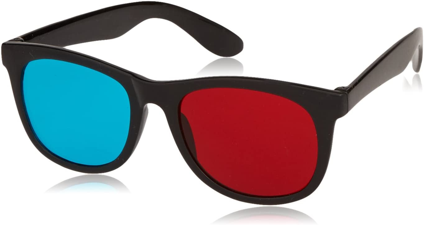 Anaglyphic Red Cyan 3D Plastic Glasses