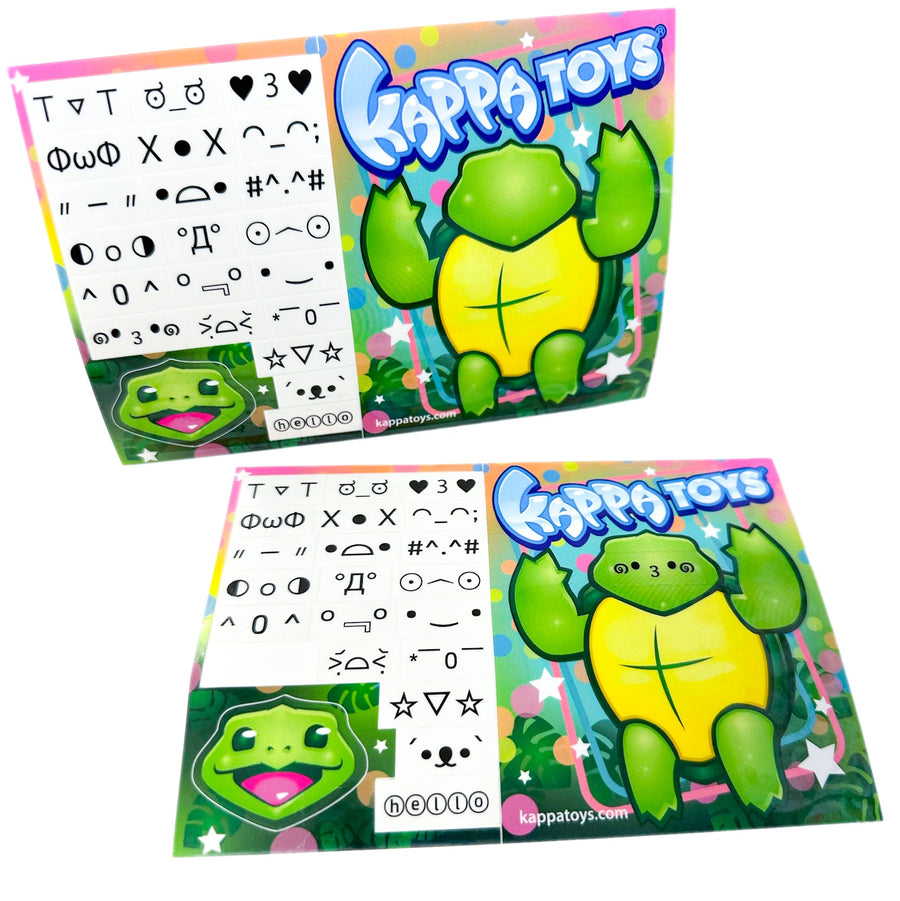 Kappa Toys Emoticon Sticker Sheet