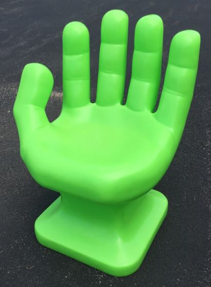 Neon Green Left Hand Shaped Chair