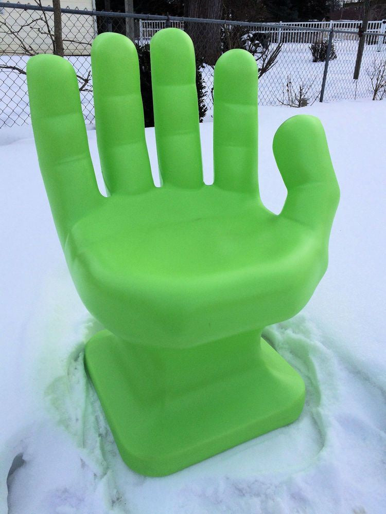 Neon Green Right Hand Shaped Chair