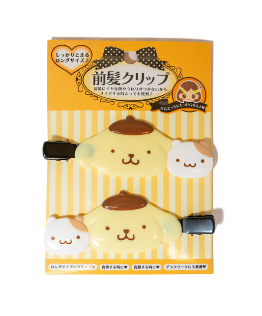 Sanrio Bangs Clip Set Long Pompompurin