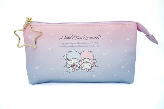 Sanrio Double Pockets Pen Case Little Twin Stars