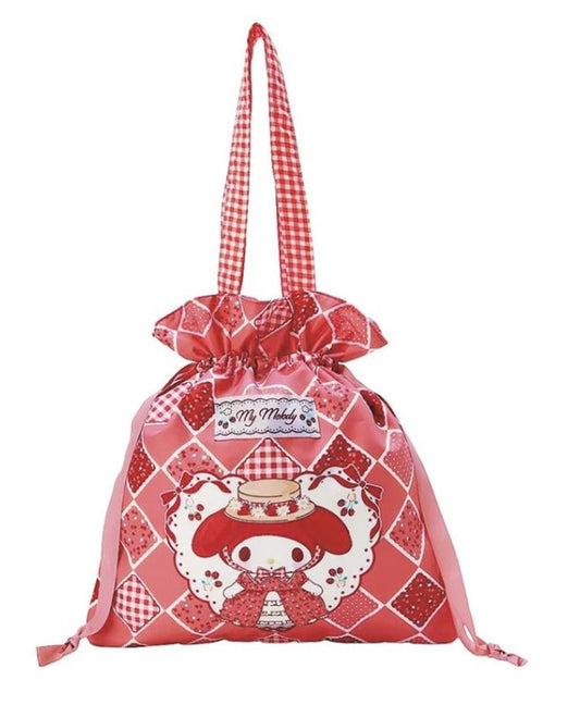 Sanrio Drawstring Tote Bag Red My Melody