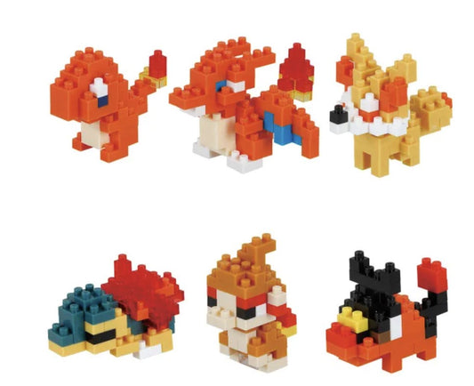 Nanoblock Pokemon Mininano Type Fire Set 1