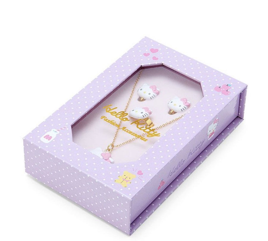 Sanrio Hello Kitty 3pcs Diecut Jewelry Set