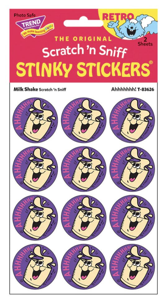 Scratch 'n Sniff Stinky Stickers Milk Shake Ahhhh!