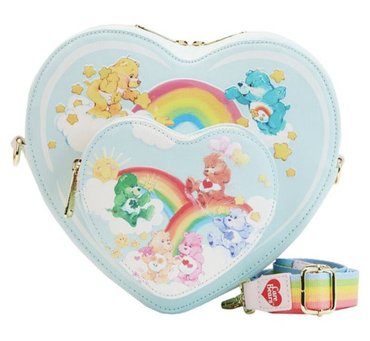 Care Bears Heart Cloud Party Rainbow Strap Cross Body Bag