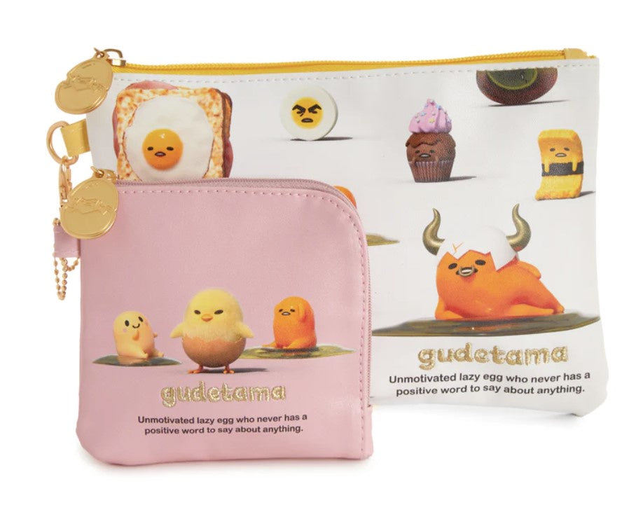 Sanrio Flat Pouch Set Gudetama