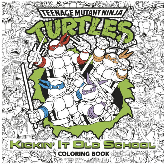 Book Coloring Kickin It Old School Teenage Mutant Ninja Turtles TMNT