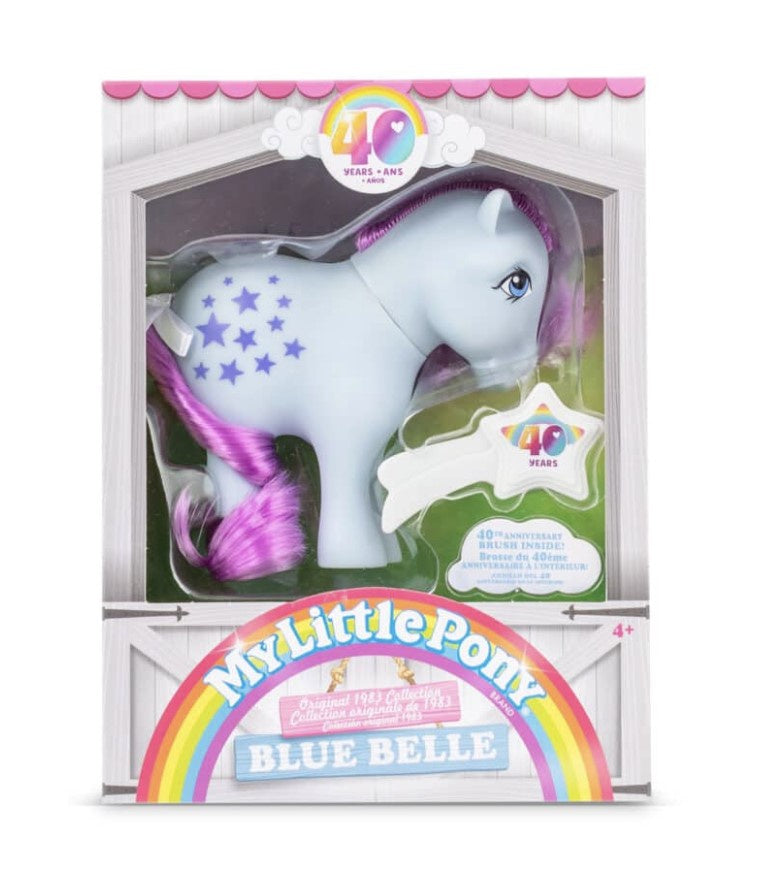 Retro My Little Pony Figure Orig 1983 Collection Blue Belle