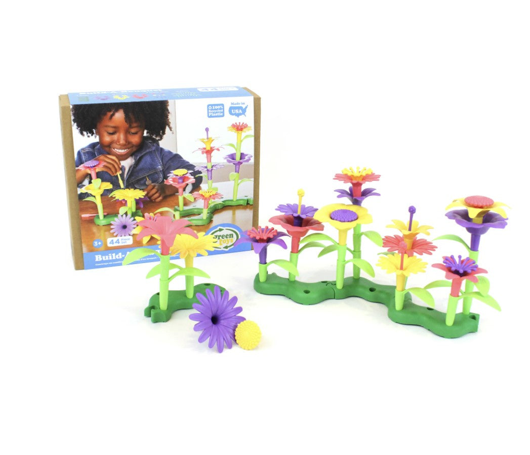 Green Toys Build A Bouquet Set Stacking Flower