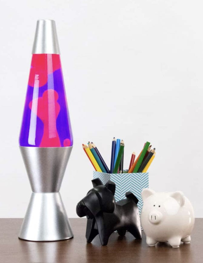 Lava Lamp 14.5in Purple Pink