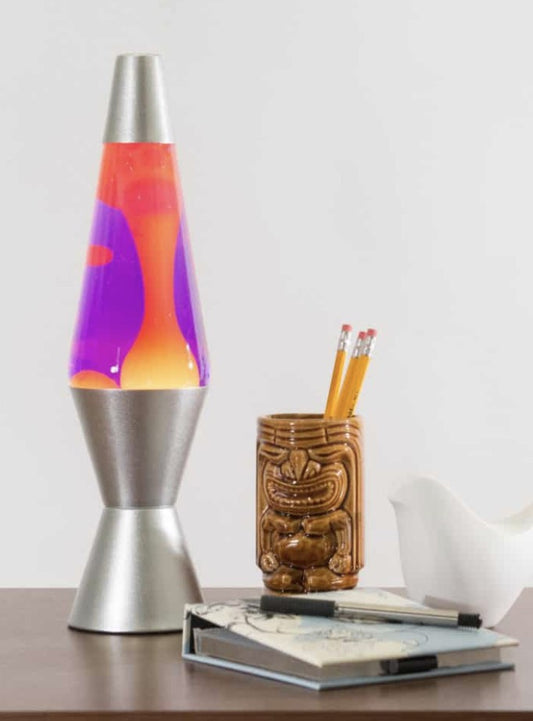 Lava Lamp 14.5in Yellow Purple