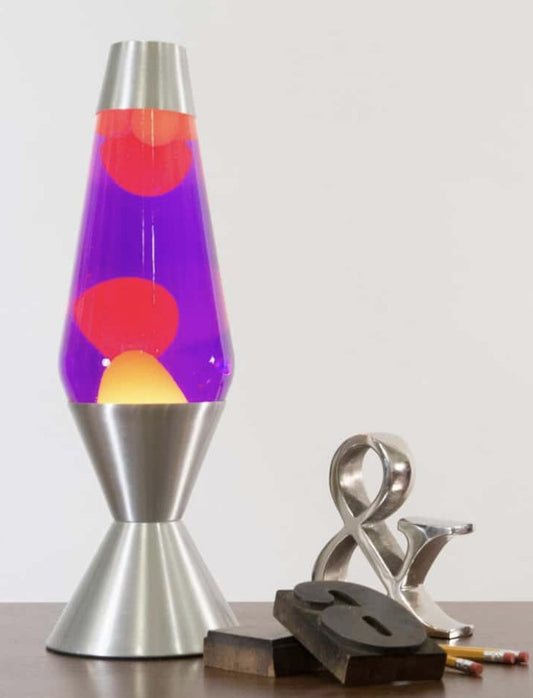 Lava Lamp 16.3in Yellow Purple