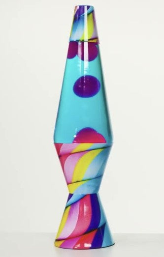 Lava Lamp 14.5in Candy Swirl Pnk/Blue