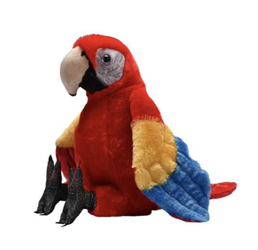 Scarlet Macaw Plush Artist Collection