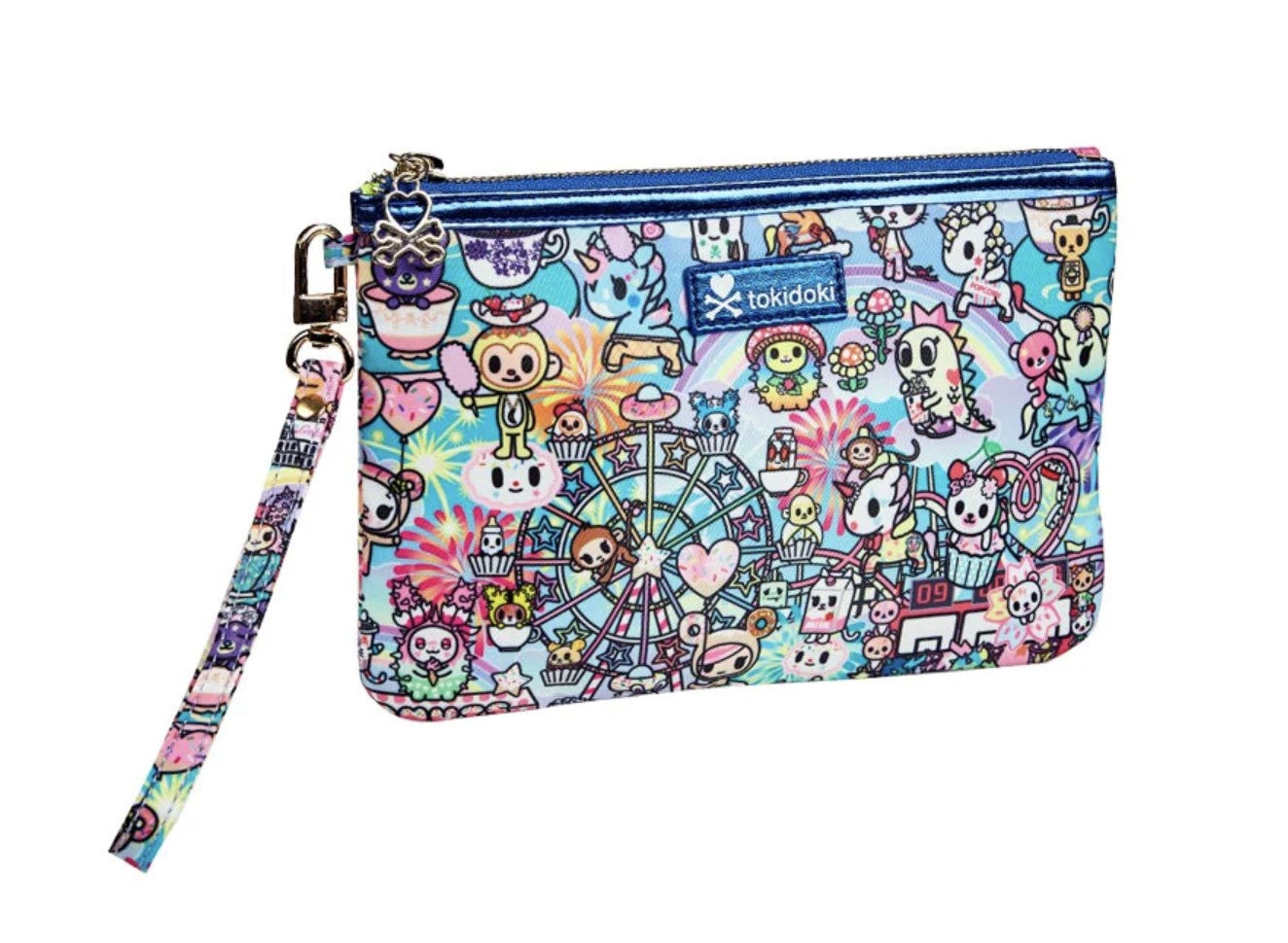 Cotton Candy Carnival Zip Pouch Wristlet