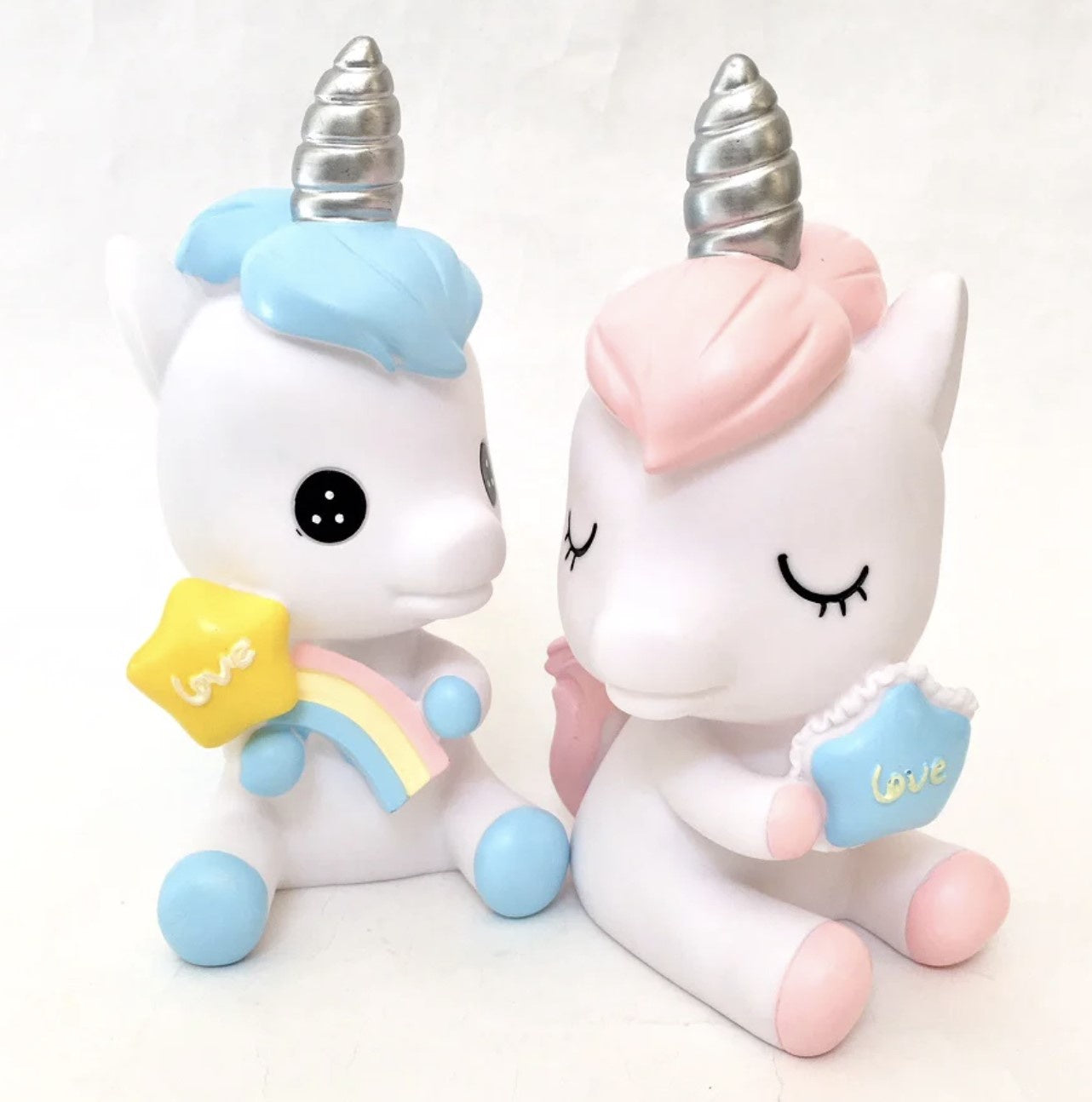 Coin Bank Unicorn Pink or Blue