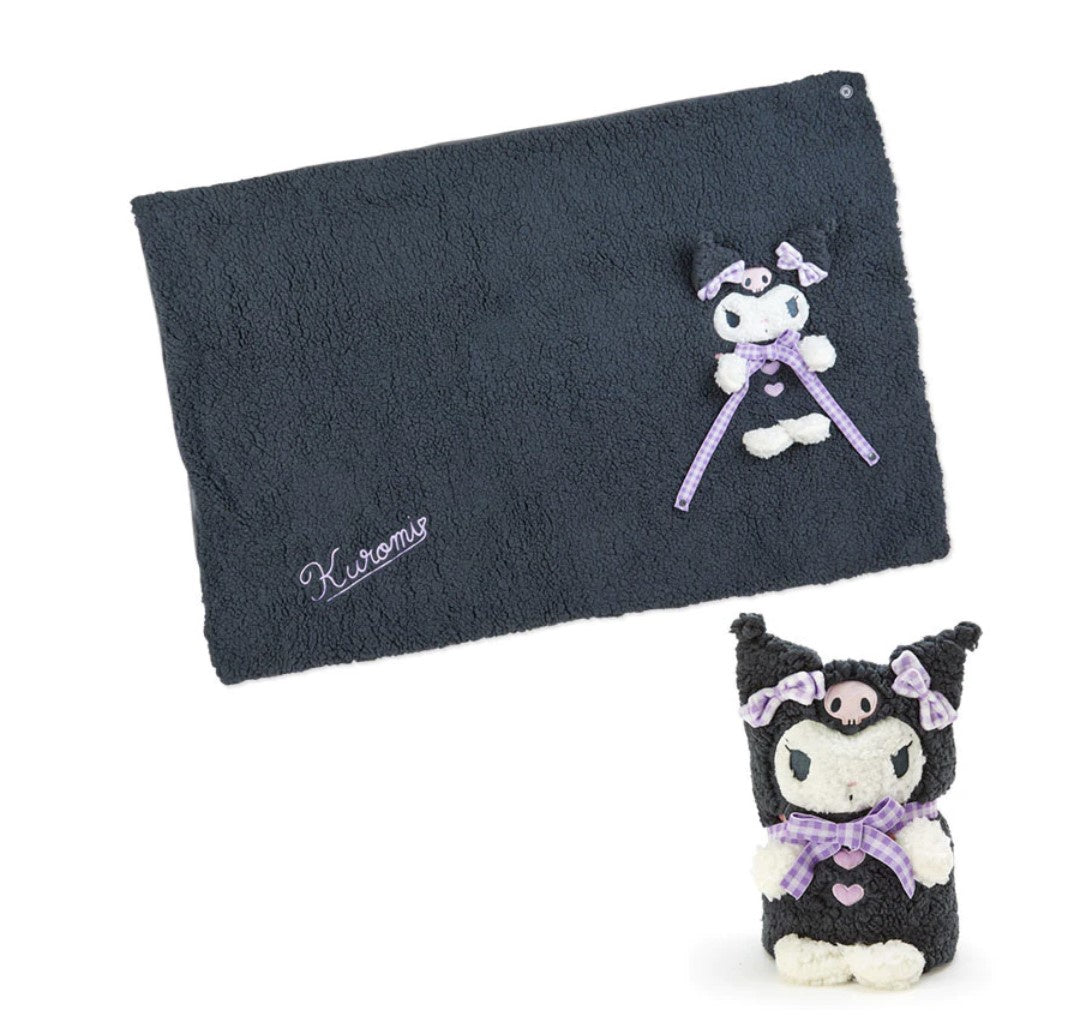 Sanrio 2way Plush Blanket Kuromi