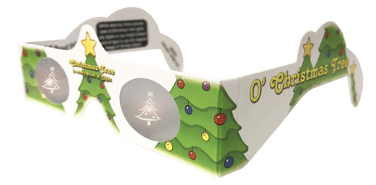 3D Christmas Tree Holiday Specs Paper Glasses