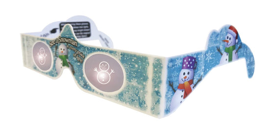 3D Snowman Holiday Specs Paper Glasses