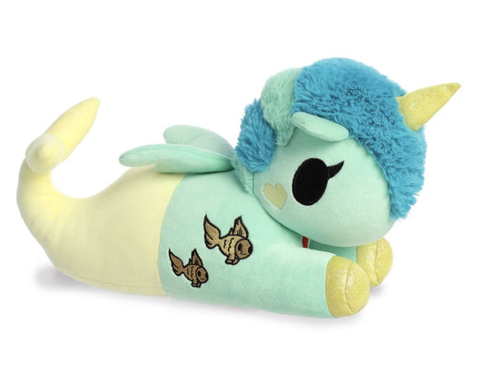 Plush tokidoki Squishy Sea Green Unicorno 13 in