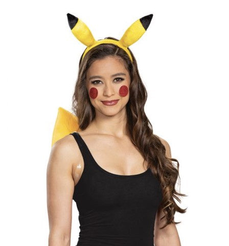 Pikachu Headband & Tail Kit One Size Adult