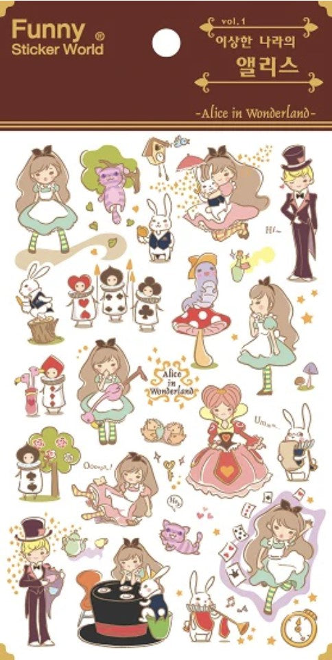 Stickers Fairy Tale Alice In Wonderland