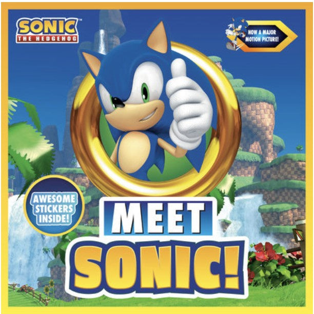 Meet Sonic softcover book with Stickers