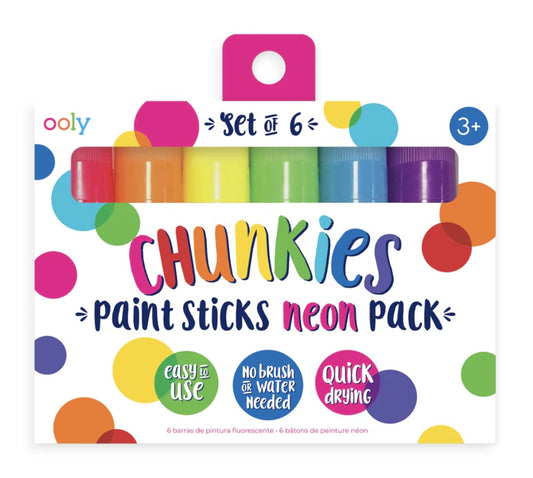 Chunkies Neon Paint Sticks 6 Pack