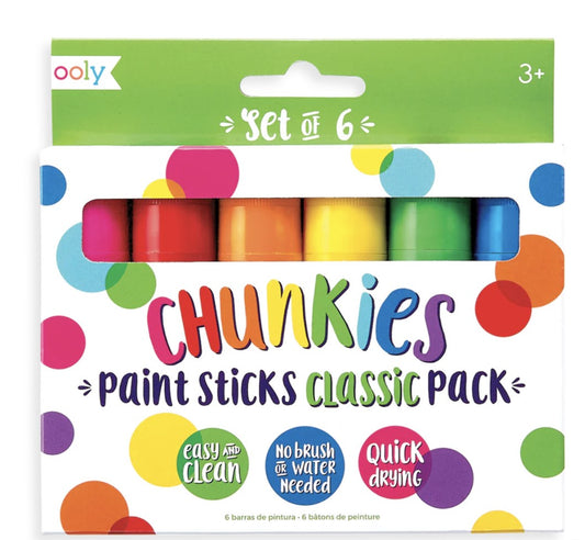 Chunkies Classic Paint Sticks 6 Pack