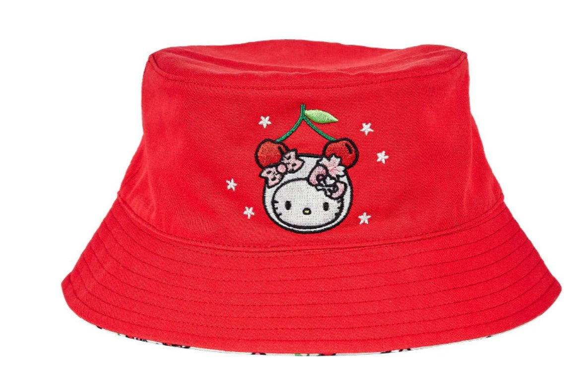 tokidoki X Hello Kitty and Friends Cherry Kitty Reversible Bucket Hat