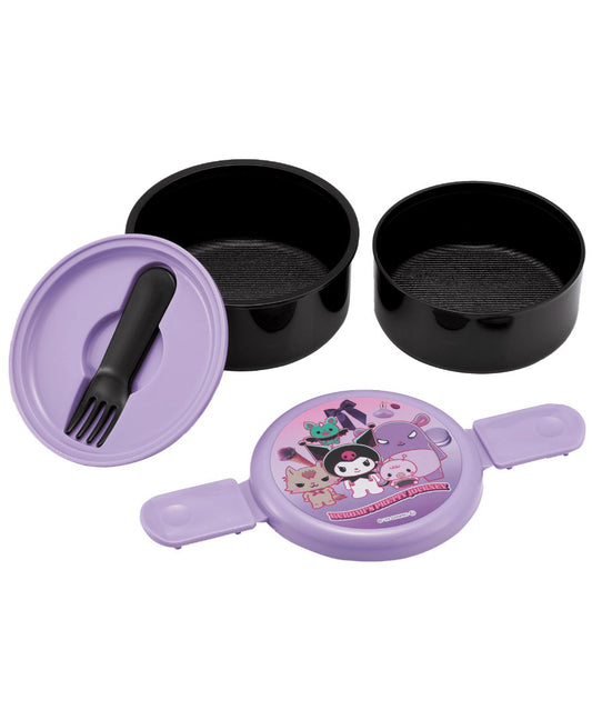 Kuromi Round Bento Lunch Box 16.91oz Kuromi's Pretty Journey